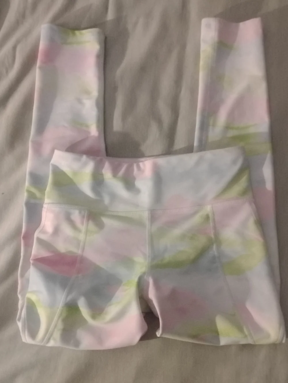 Pastel Tie-Dye High-Waist Leggings